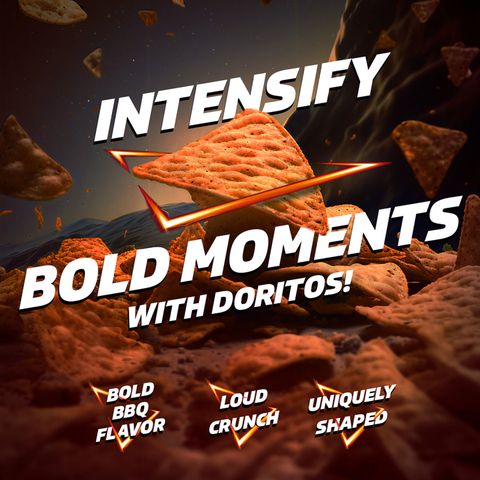 Doritos Barbeque (BBQ) Tortilla Chips Snack 65g