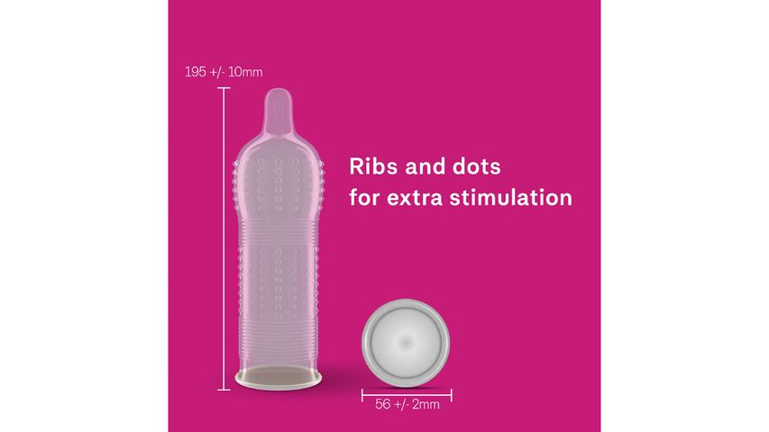 Durex Pleasuremax (Ribbed & Dotted) Condoms 12s