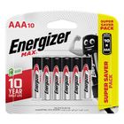 Energizer Max Alkaline AAA Batteries 10s