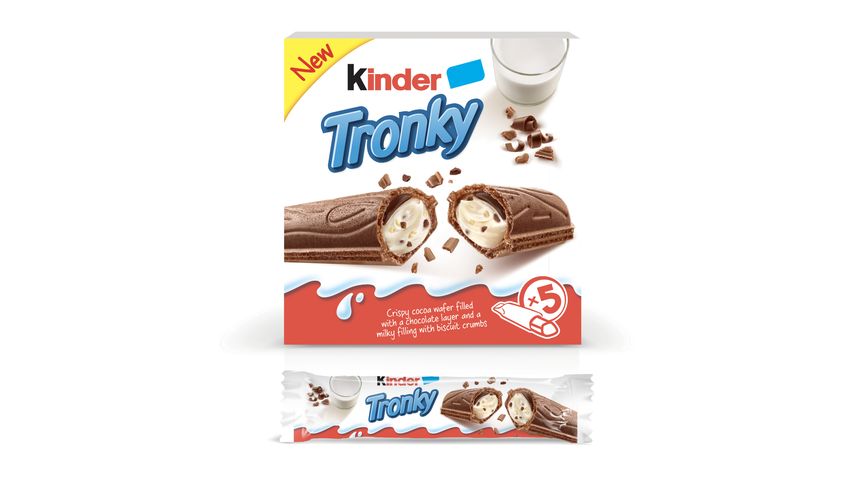 Kinder Tronky Cocoa Wafers T5 5pcs x 18g