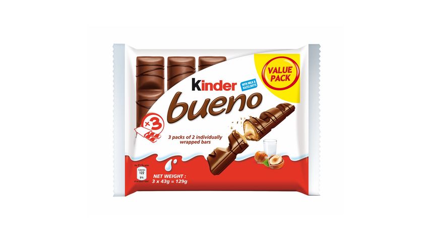 Kinder Bueno Flowpack 3pcs x 43g