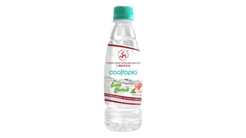 Three Legs Cooltopia Cooling Water Bottle - Divine Peach 320ml