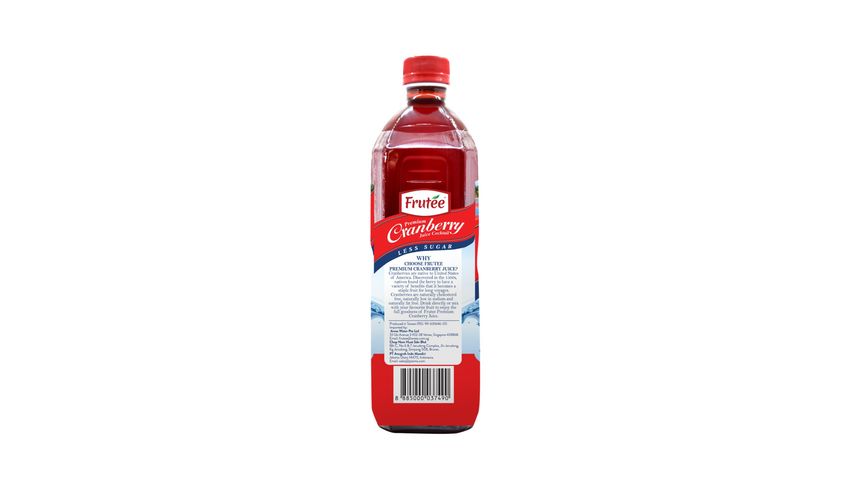 Frutee Cranberry Juice Bottle Less Sugar 975ml