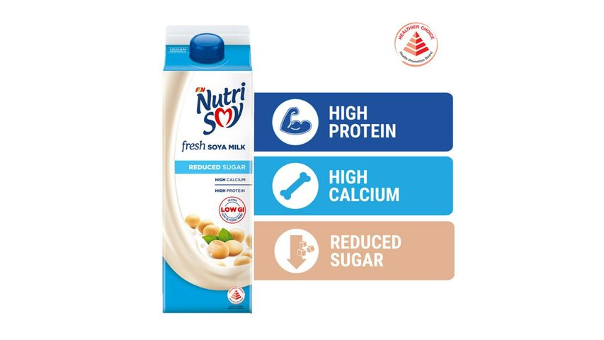 Nutrisoy Fresh Soya Milk Reduced Sugar 1L
