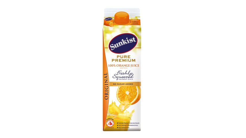 Sunkist Pure Premium 100% Orange Juice - Original 1L