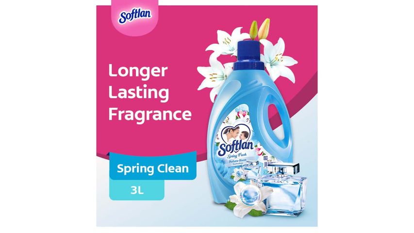 Softlan Fabric Softener - Spring Fresh 3L
