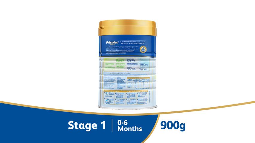 Frisolac Gold Stage 1 2'-FL Infant Milk (0-6 Months) 900g
