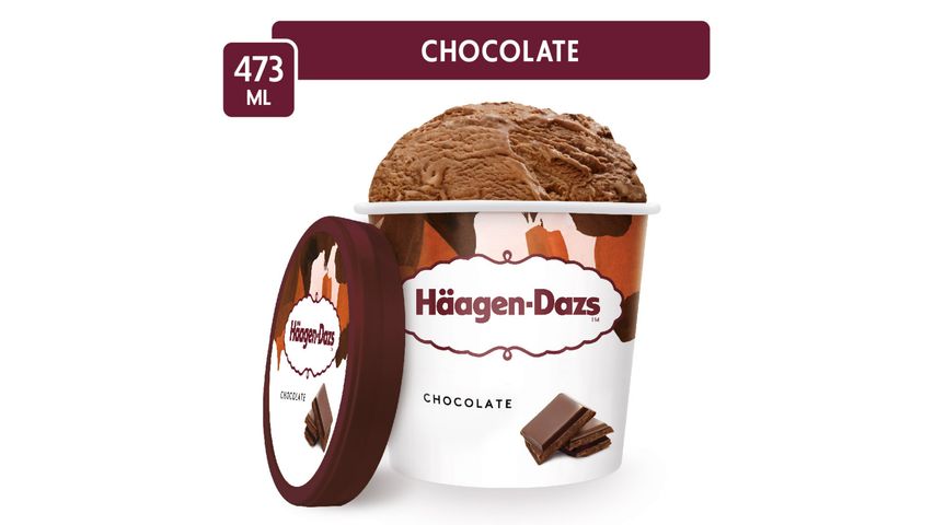 Haagen-Dazs Chocolate Ice Cream Pint 473ml