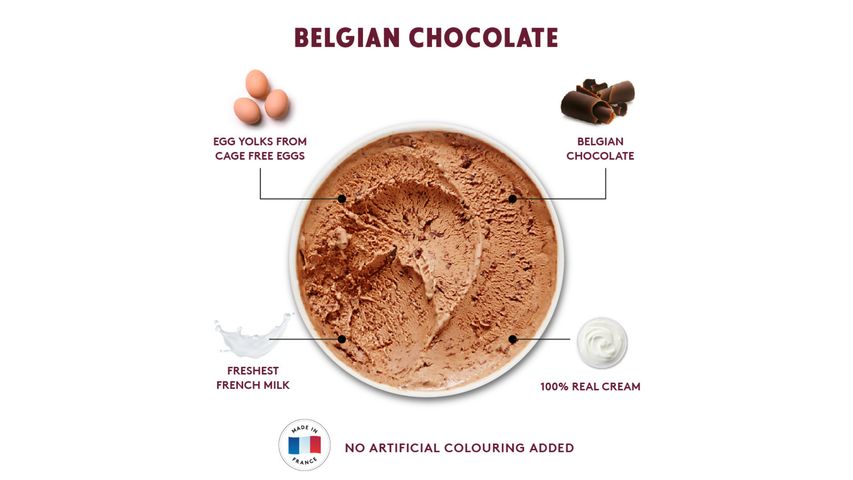 Haagen-Dazs Belgian Chocolate Ice Cream Pint 473ml