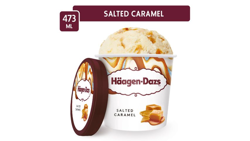 Haagen-Dazs Salted Caramel Ice Cream Pint 473ml