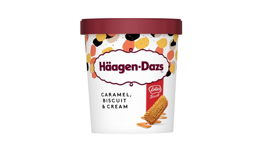 Haagen-Dazs Caramel Biscuit & Cream Ice Cream Pint 473ml