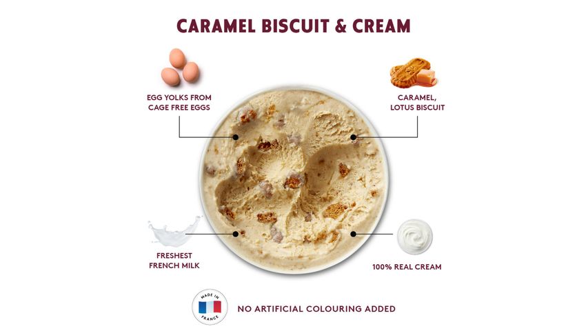 Haagen-Dazs Caramel Biscuit & Cream Ice Cream Pint 473ml