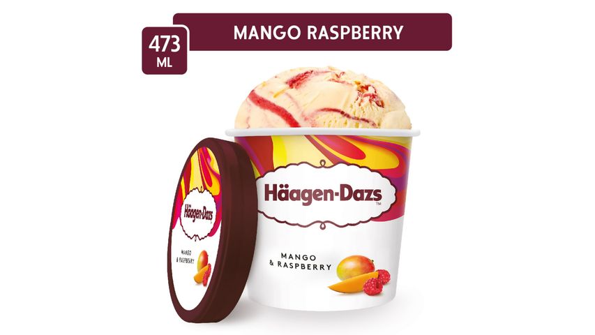 Haagen-Dazs Mango & Raspberry Ice Cream Pint 473ml