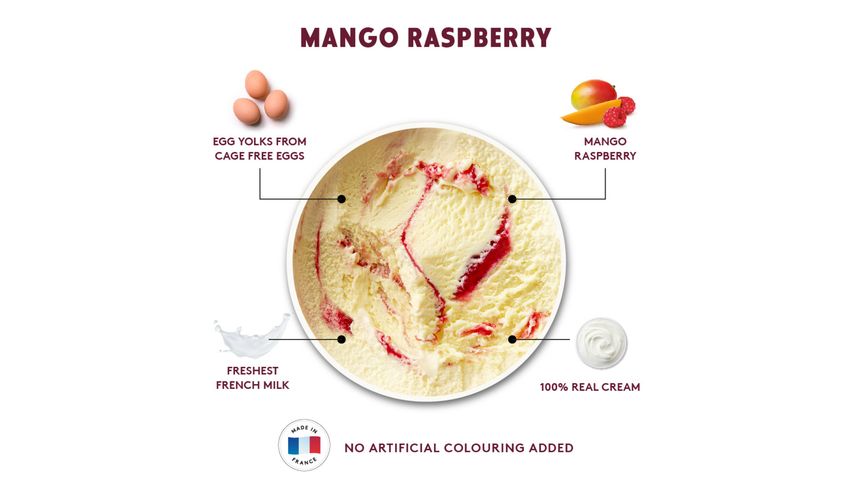 Haagen-Dazs Mango & Raspberry Ice Cream Pint 473ml