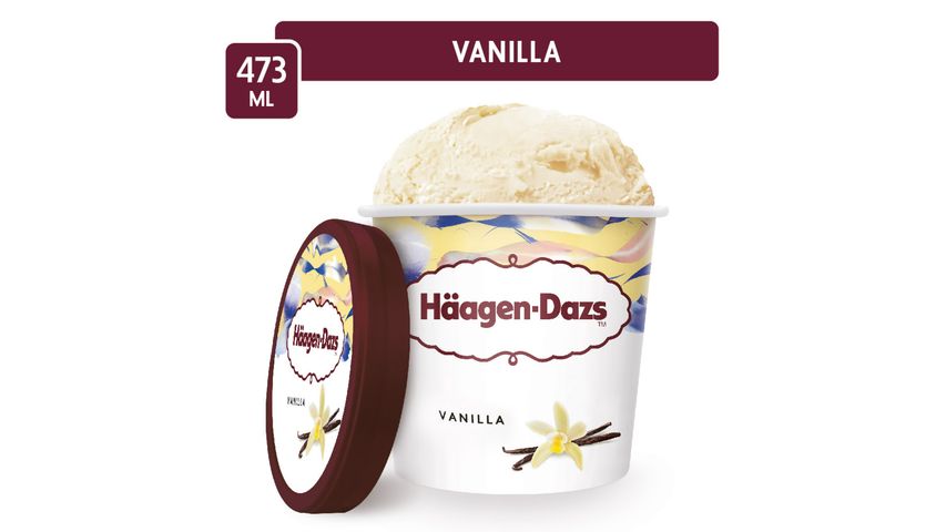 Haagen-Dazs Vanilla Ice Cream Pint 473ml