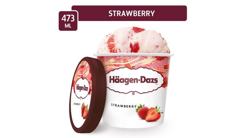 Haagen-Dazs Strawberry Ice Cream Pint 473ml