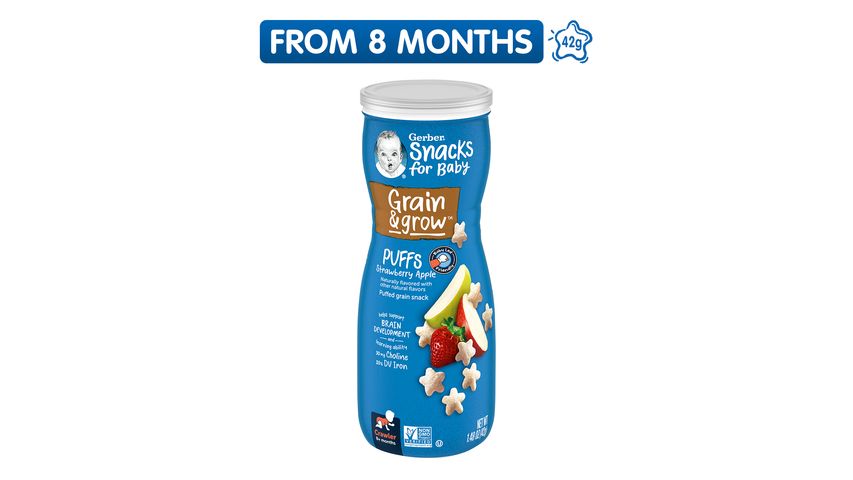 Gerber Strawberry Apple Puffs (from 8 Months) 42g