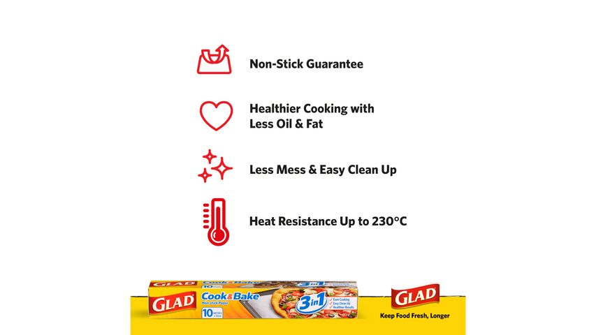 Glad Cook & Bake Paper 10m