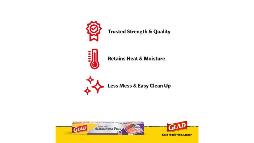 Glad Non-Stick Aluminium Foil 5m
