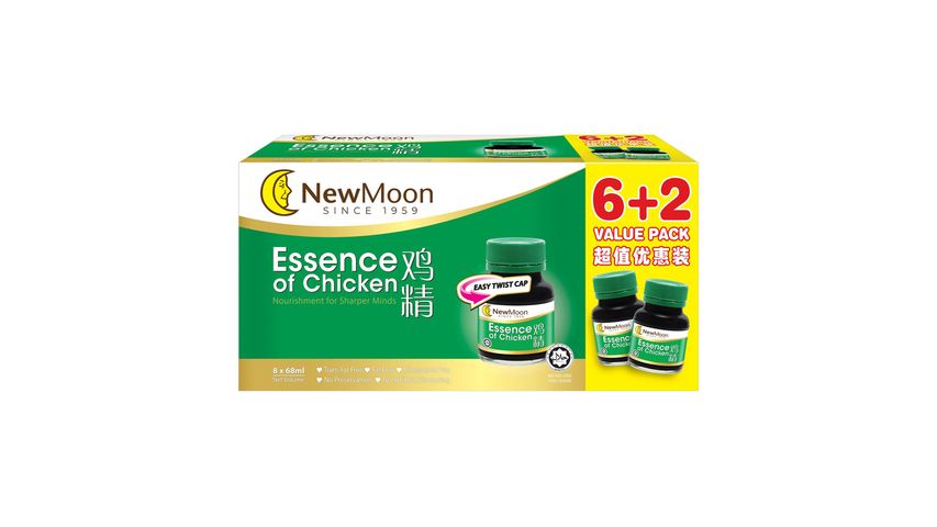 New Moon Essence of Chicken 8 x 68ml