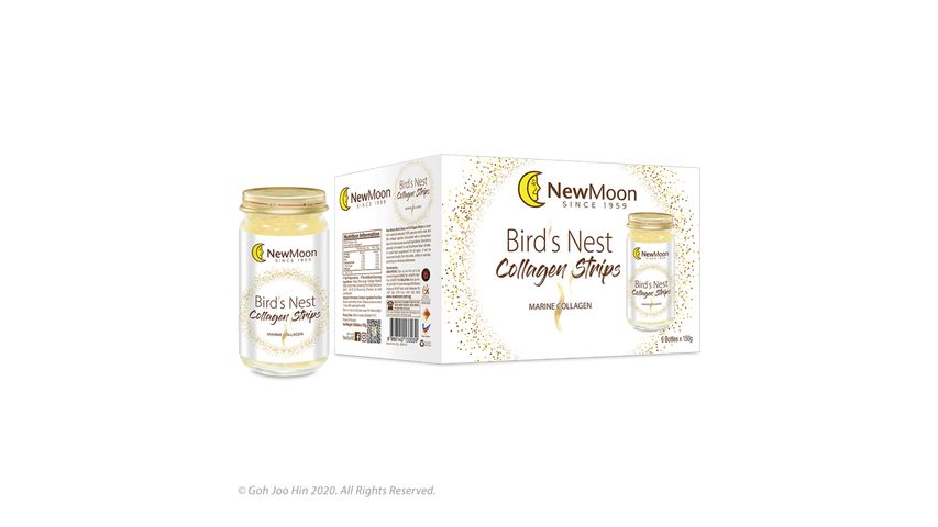 New Moon Bird's Nest with Collagen Strip 6 x 150g