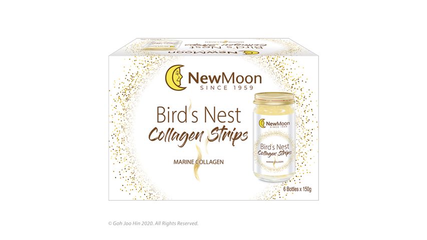 New Moon Bird's Nest with Collagen Strip 6 x 150g