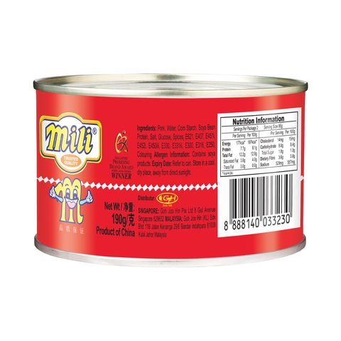 Mili Pork Luncheon Meat 190g
