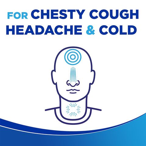 Panadol Cough and Cold, Fast and Effective Multi Symptom Relief for Cold and Flu, Cough, Sore Throat 16pcs