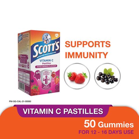 Scott's Kid's Vitamin C Pastilles, Mixed Berry, 100g