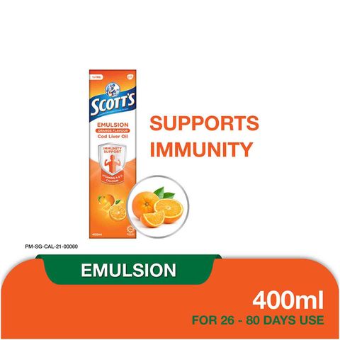 Scott's Cod Liver Emulsion (Orange) | 400 毫升