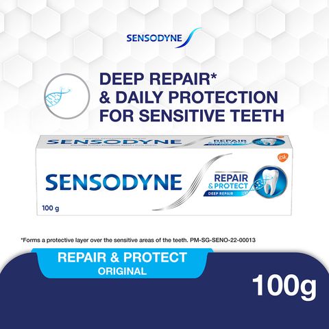 Sensodyne Toothpaste, Repair and Protect, Original, 100g