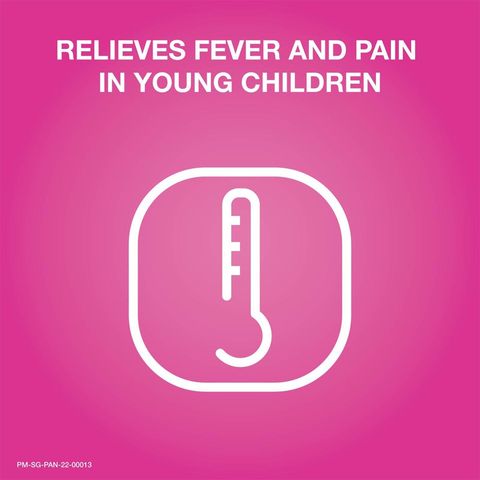 Panadol Chewable Tablet for Children, Paracetamol for Fast & Effective Pain Relief, Kids Fever, Cold & Flu 24 Tablets