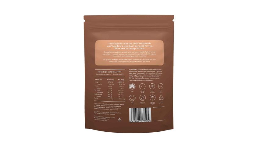 Serious Food Co Serious Cookies - Double Chocolate 170g