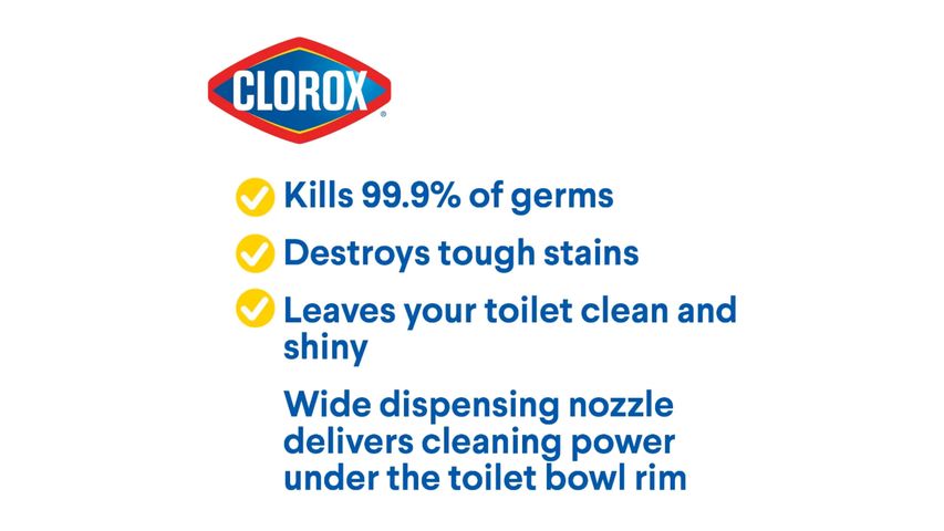 Clorox Toilet Bowl Cleaner Bleach Lemon Twin Pack 2 x 500ml
