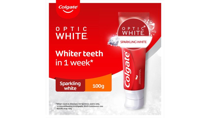 Colgate Toothpaste Optic White Sparkling Mint Whitening 100g