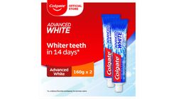 COLGATE Advanced Whitening Toothpaste 160gx2 Twin Pack