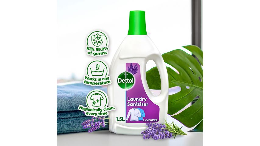 Dettol Disinfectant Laundry Sanitizer - Lavender 1.5L