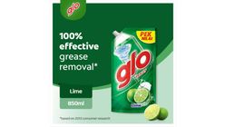 Glo Dishwashing Liquid Refill - Lime 850ml