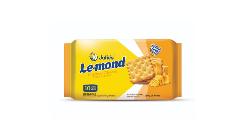 Julie's Le-Mond Puff Sandwich Cheddar Cheese Cream 180g