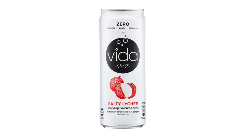 Vida Zero Salty Lychee Flavoured Water 325ml