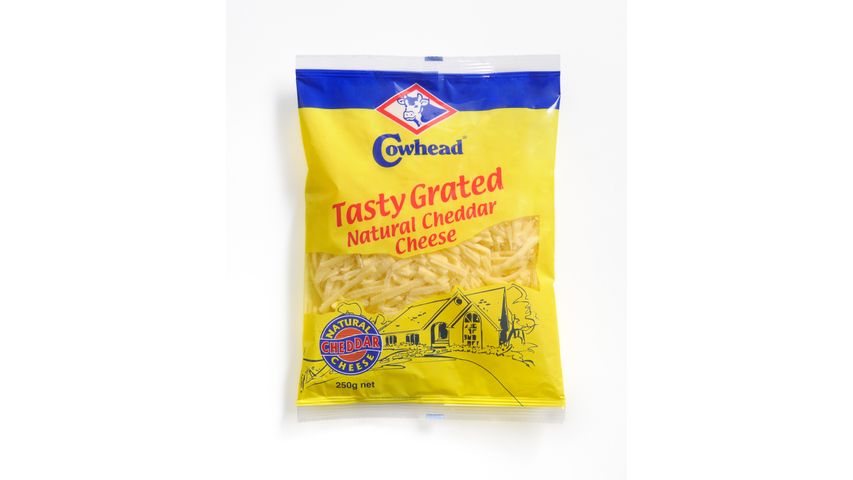 Cowhead Tasty Grated Cheddar 250g