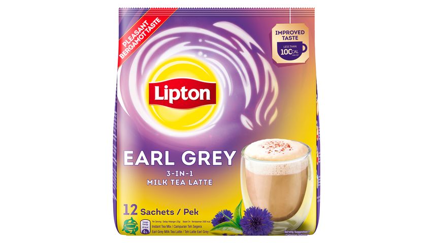 Lipton 3-in-1 Instant Milk Tea Latte Earl Grey 12pcs