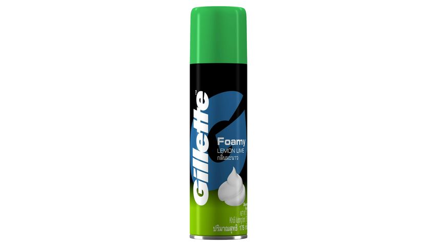 Gillette Foamy Lemon Lime Shave Foam 175g