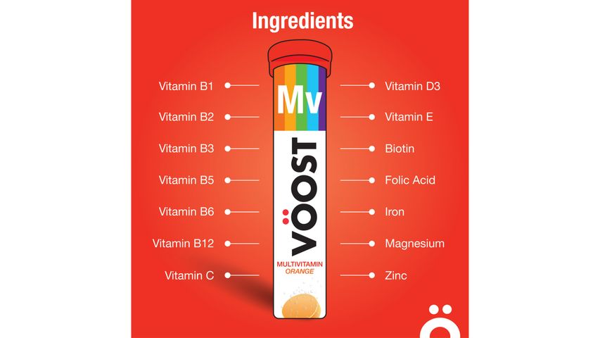 Voost Multivitamin Effervescent Vitamin Supplement 20s
