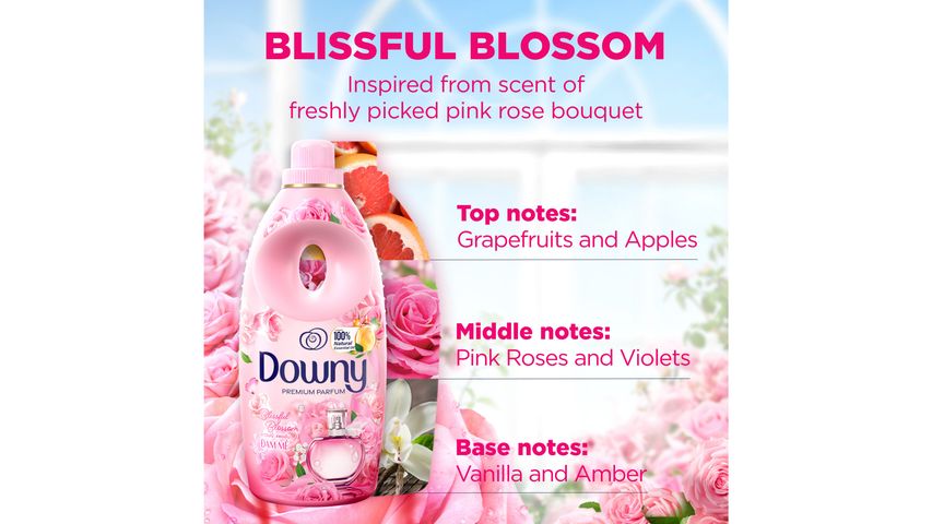 Downy Fabric Softener Refill - Blissful Blossom 1.35L