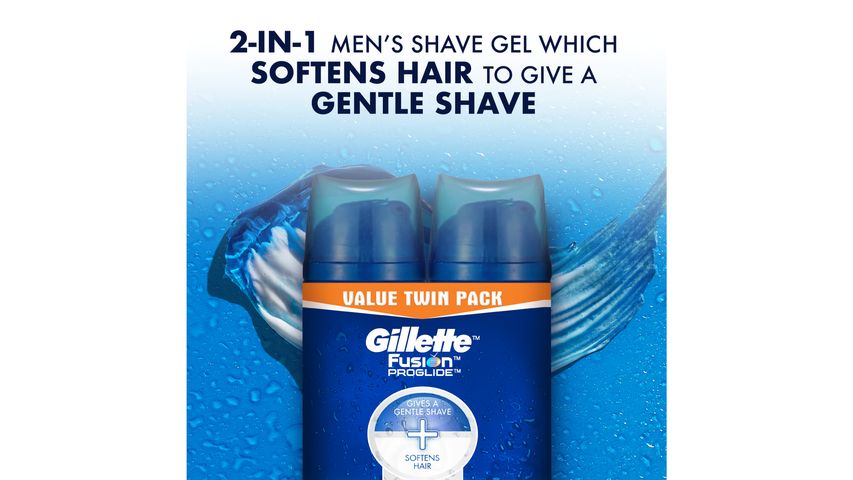 Gillette Fusion Proglide Cooling Moisturizing Foam Gel Shaving Cream 195g