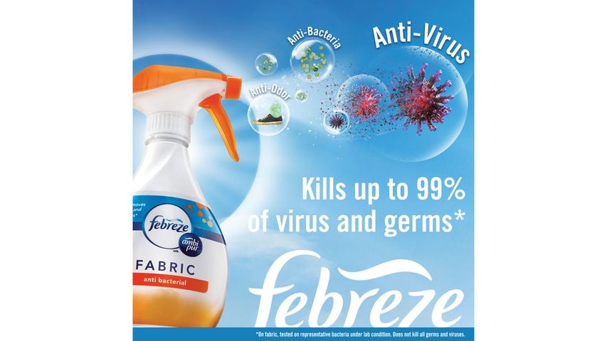 Febreze Fabric Refresher Spray - AntiBacterial 800ml