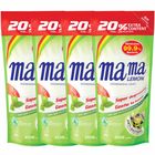 Mama Lemon Dishwashing Liquid Refill (Anti-bacterial Green Tea) 4pcs x 600ml