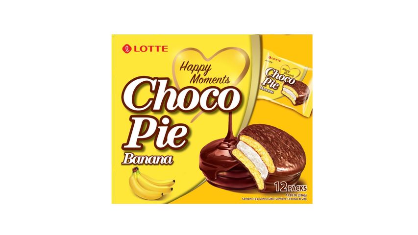 Lotte Choco Pie - Banana 12s x 28g