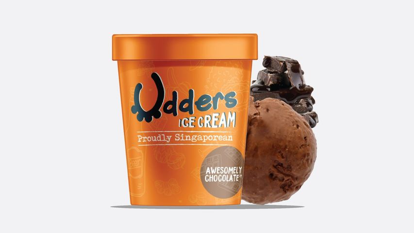 Udders Awesomely Chocolate Ice Cream Pint 474ml